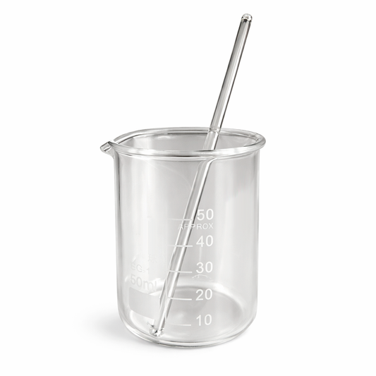 Vaso de precipitados de vidrio con agitador – 50 ml